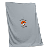 OK State Grey Pete Sweatshirt Blanket (Screened) - Logo Brands - Flyclothing LLC