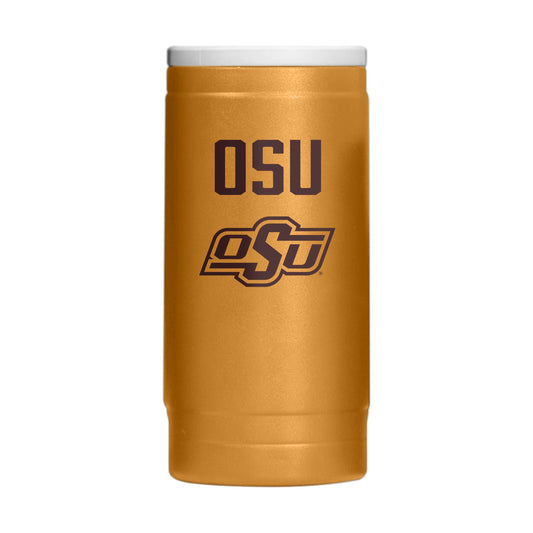 Oklahoma State Huddle Powder Coat Slim Can Coolie - Logo Brands - Flyclothing LLC