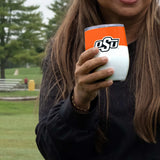OK State Colorblock 16oz Stainless Curved Beverage - Logo Brands - Flyclothing LLC