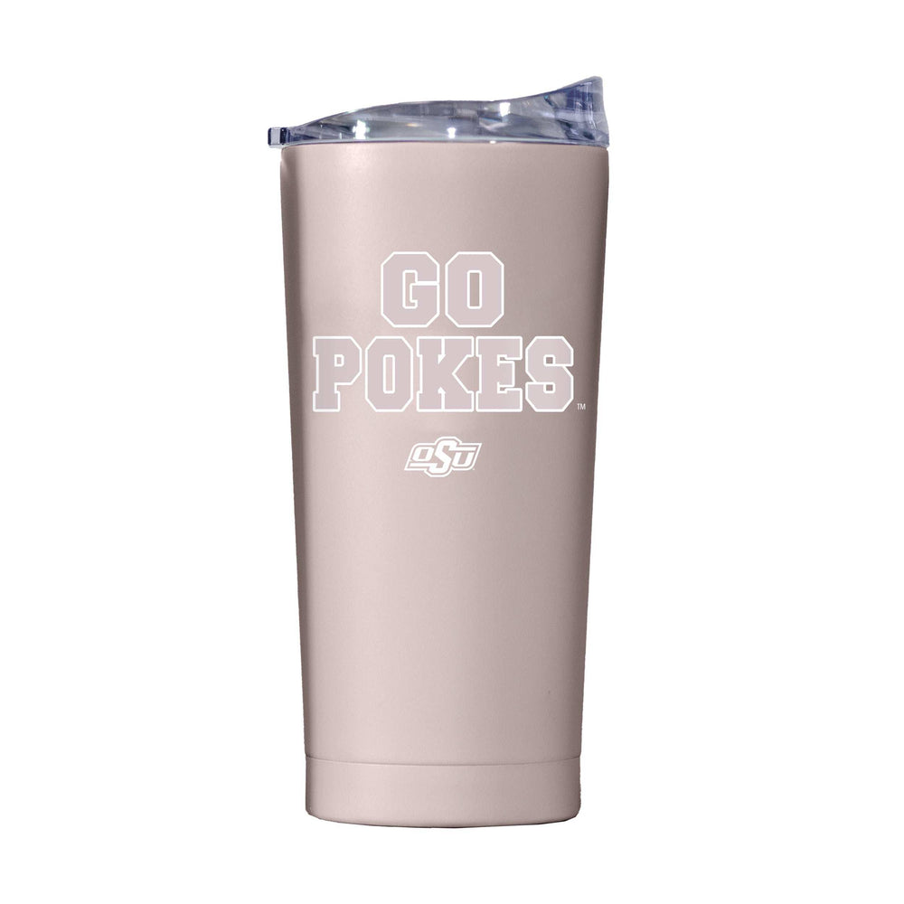 Oklahoma State 20oz Stencil Powder Coat Tumbler - Logo Brands - Flyclothing LLC