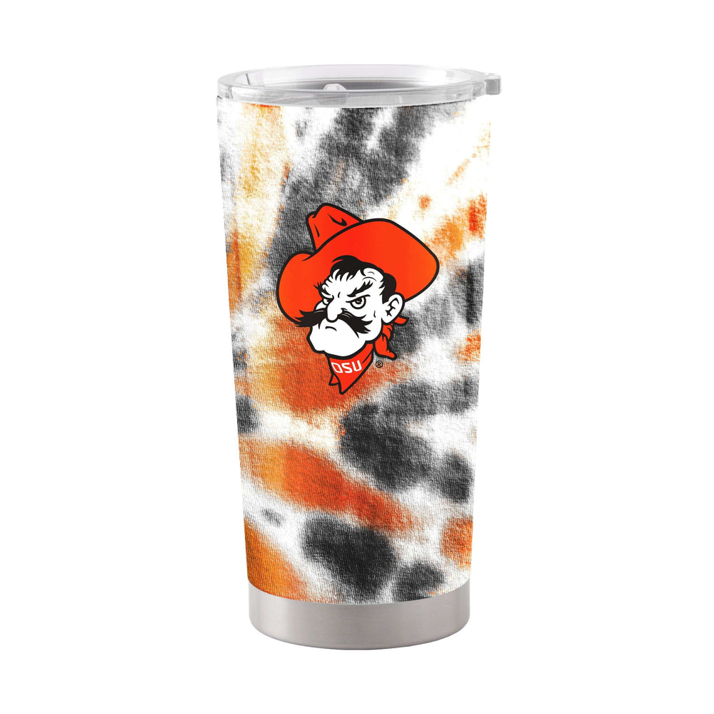 Oklahoma State 20oz Tie Dye Stainless Steel Tumbler - Logo Brands - Flyclothing LLC
