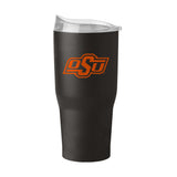 OK State Black 30oz Gameday Powder Coat Tumbler - Logo Brands - Flyclothing LLC