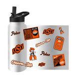 OK State 34oz White Dreamweave Quencher Bottle - Logo Brands - Flyclothing LLC
