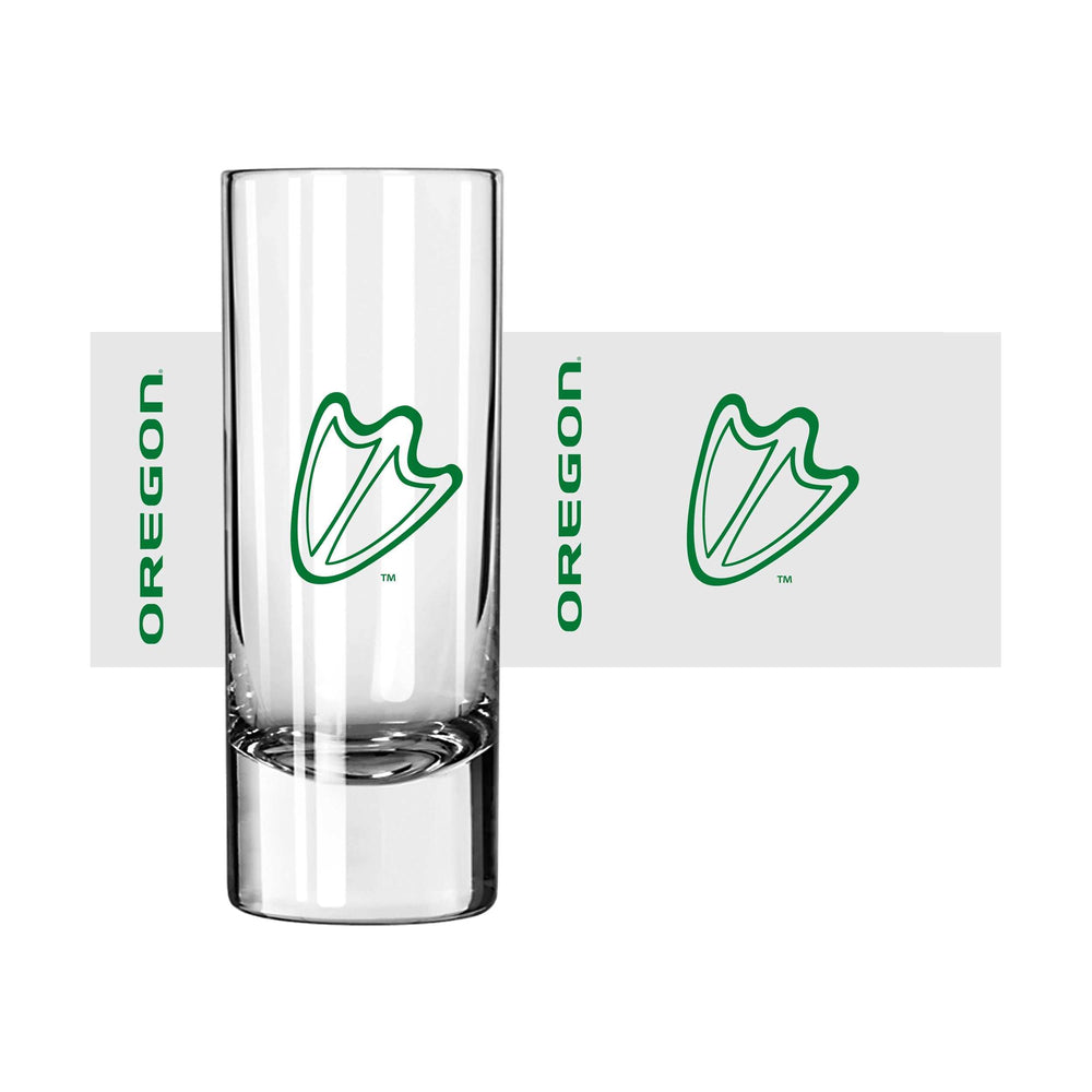 Oregon 2.5oz Gameday Shooter Glass - Logo Brands - Flyclothing LLC