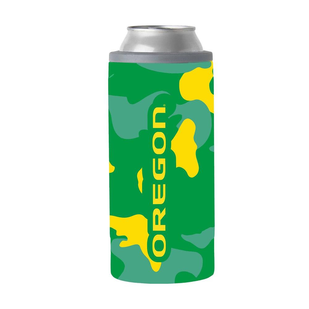 Oregon 12oz Camo Slim Can Coolie - Logo Brands - Flyclothing LLC