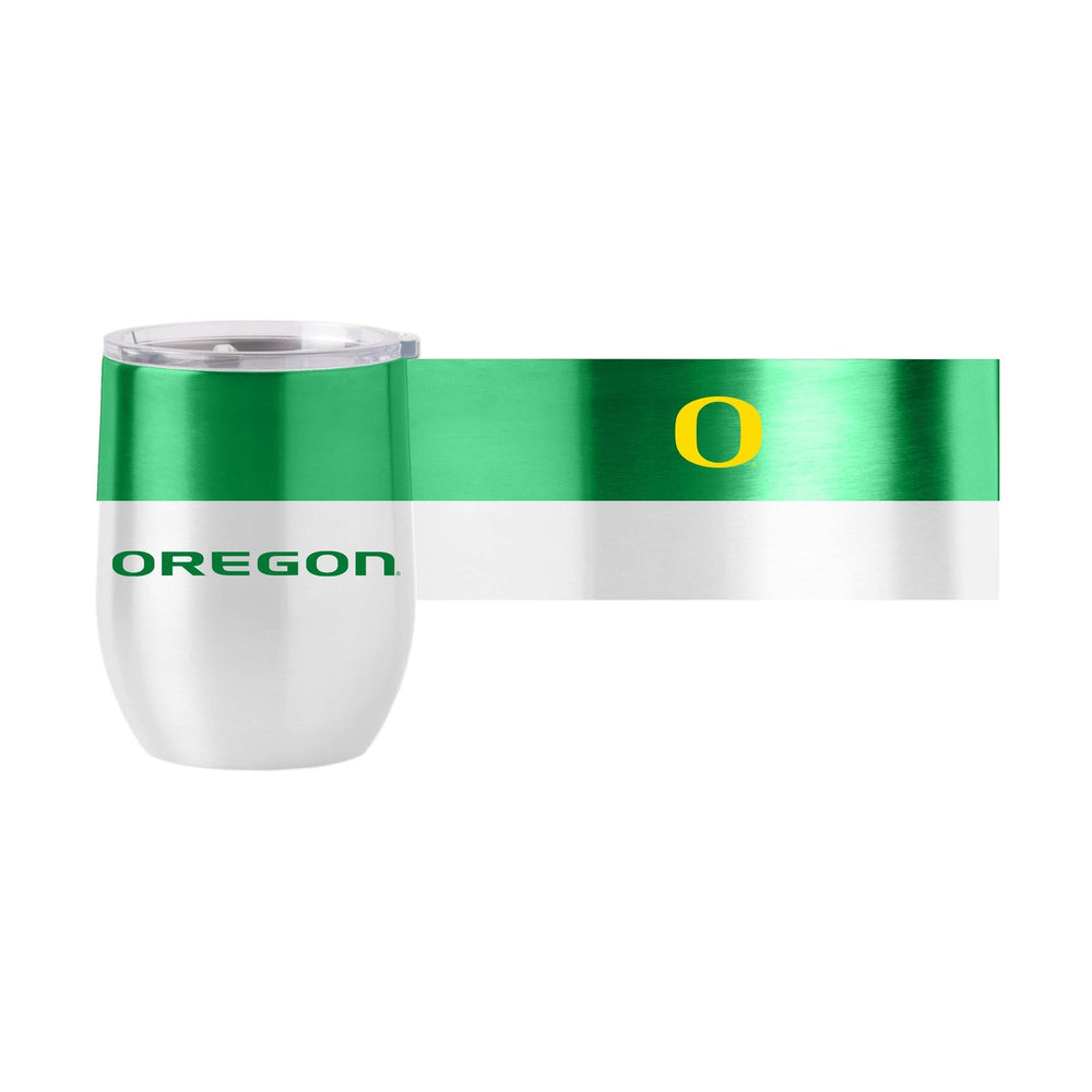 Oregon Color Block 16 oz Stainless Curved Beverage - Logo Brands - Flyclothing LLC