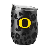 Oregon Leopard 16oz Black Powdercoat Curved Beverage - Logo Brands - Flyclothing LLC
