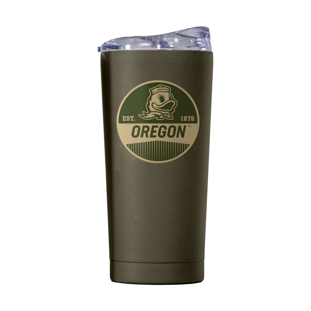 Oregon 20oz Badge Powder Coat Tumbler - Logo Brands - Flyclothing LLC