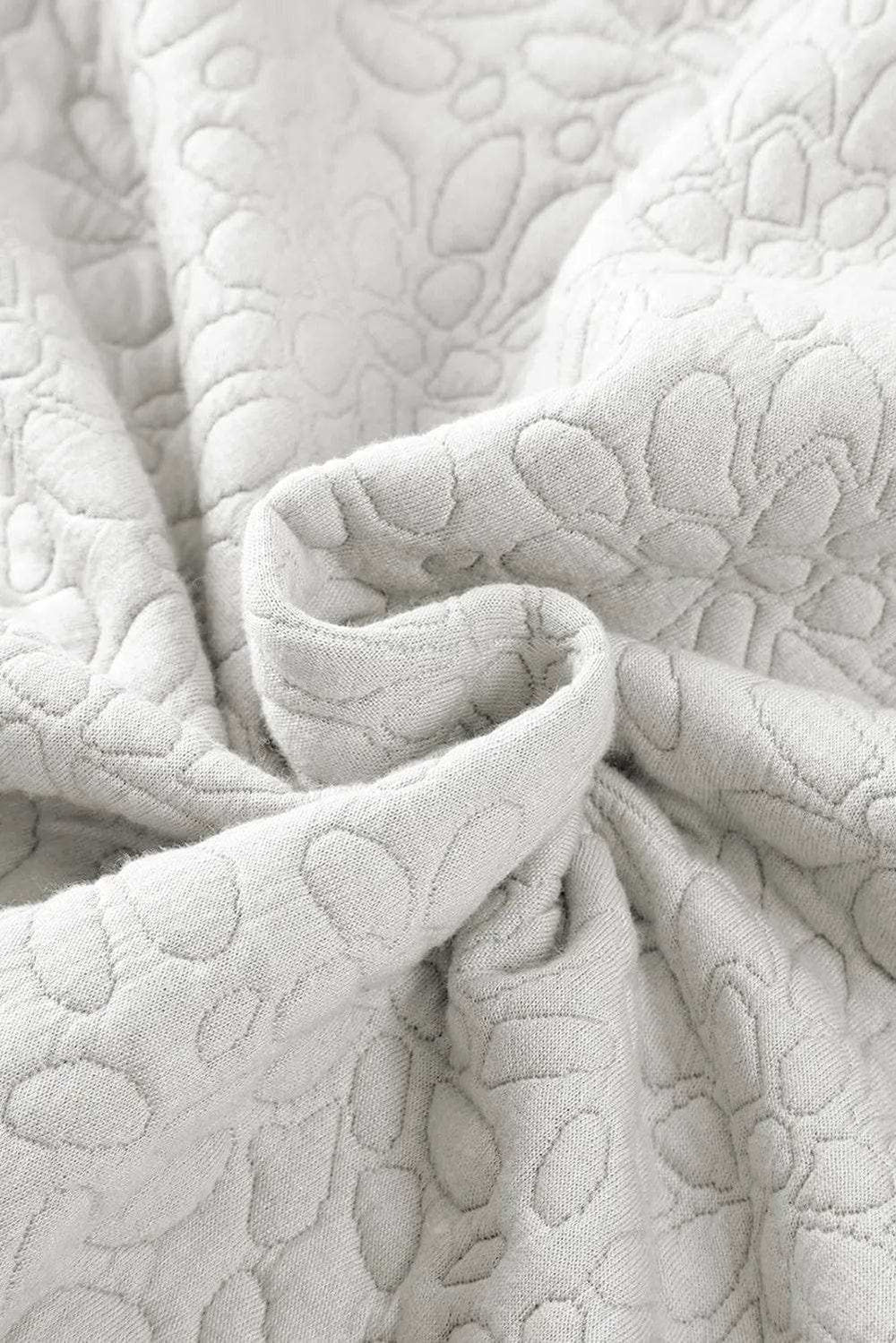 Baseball Collar Floral Quilted Jacket - Trendsi - Flyclothing LLC