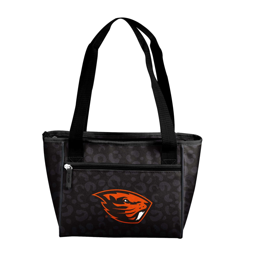 Oregon State Leopard Print 16 Can Cooler Tote - Logo Brands - Flyclothing LLC