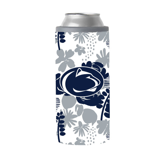 Penn State 12oz Floral Slim Can Coolie - Logo Brands - Flyclothing LLC