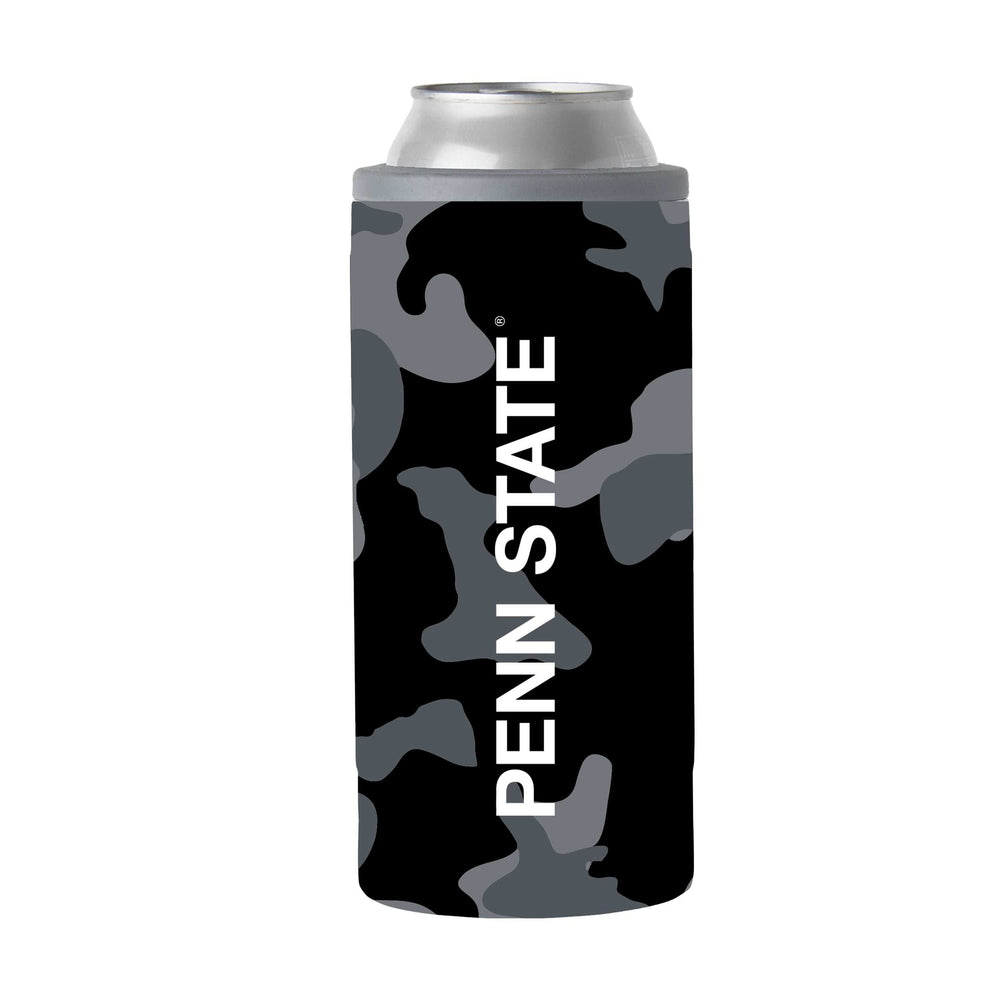 Penn State Black Camo 12oz Slim Can Coolie - Logo Brands - Flyclothing LLC