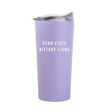 Penn State Wordmark 20oz Tonal Lavender Powder Coat Tumbler - Logo Brands - Flyclothing LLC