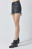RISEN Raw Hem Denim Shorts with Pockets - Trendsi - Flyclothing LLC