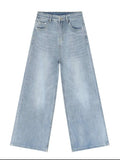 Men's Mid Rise Wide Leg Jeans - Trendsi - Flyclothing LLC