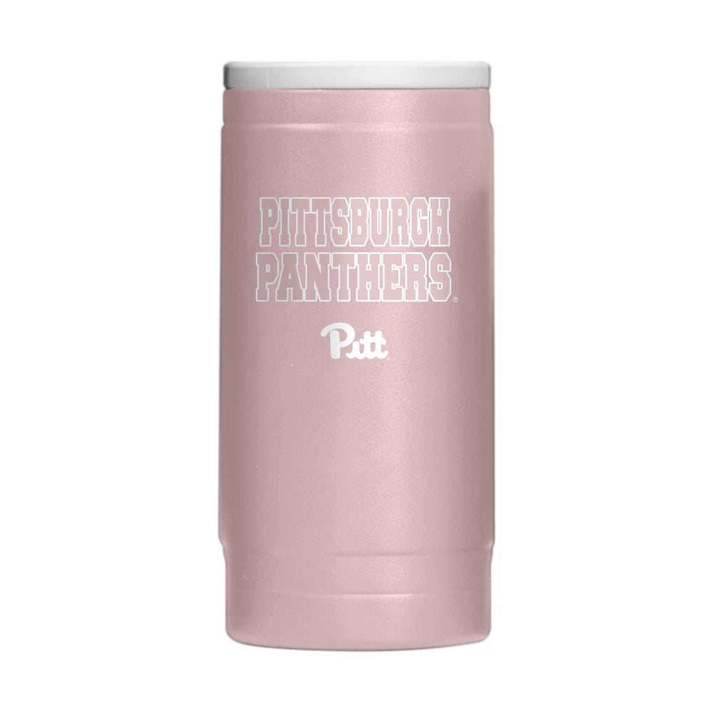 Pittsburgh 12oz Stencil Powdercoat SlimCan Coolie - Logo Brands - Flyclothing LLC