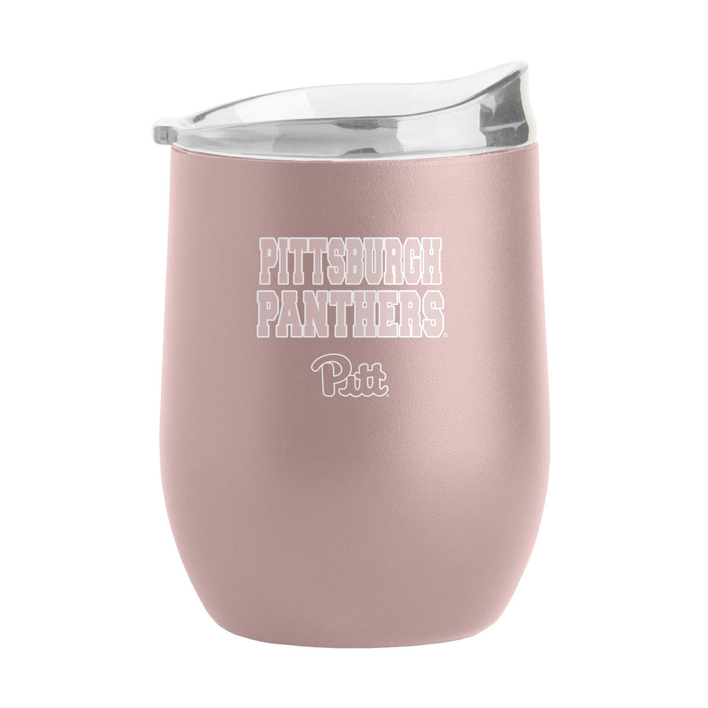Pittsburgh 16oz Stencil Powder Coat Curved Bev - Logo Brands - Flyclothing LLC