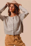 SO ME Two Tone Leopard Vintage Print Button Up Cardigan - Trendsi - Flyclothing LLC