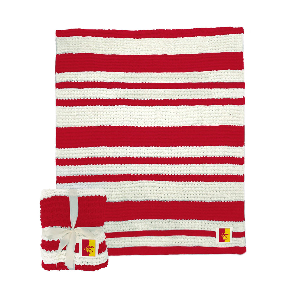 Pitt State (KS) Cable Knit Throw 50x60 - Logo Brands - Flyclothing LLC