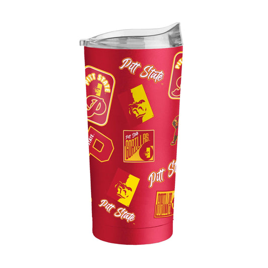 Pitt State (KS) 20oz Dreamweave Powder Coat Tumbler - Logo Brands - Flyclothing LLC