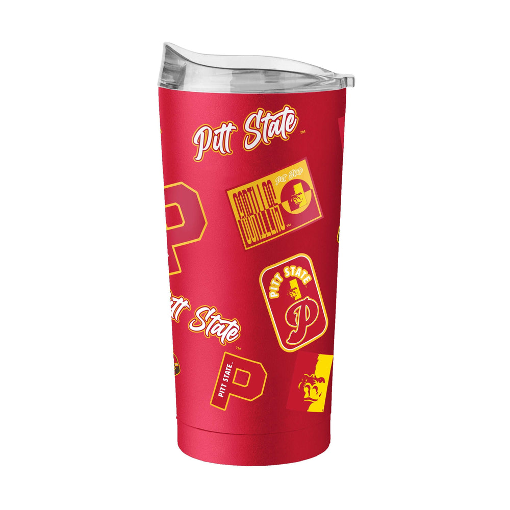 Pitt State (KS) 20oz Dreamweave Powder Coat Tumbler - Logo Brands - Flyclothing LLC
