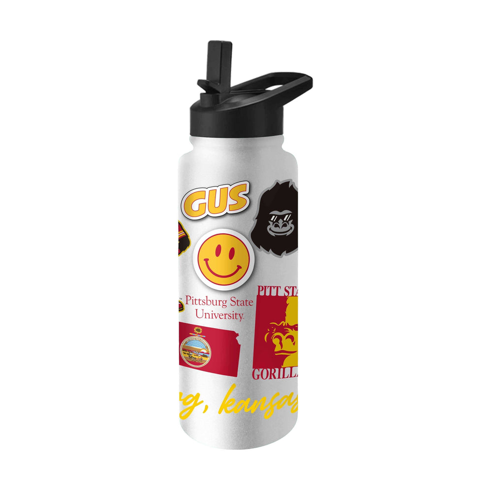 Pittsburg State 34oz Native Quencher Bottle - Logo Brands - Flyclothing LLC