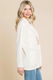 Culture Code One Button Long Sleeve Blazer with Pockets - Trendsi - Flyclothing LLC