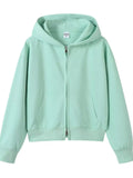 Full Size Casual Zip-Up Long Sleeve Hoodie Plus Size - Trendsi - Flyclothing LLC