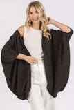 Mittoshop Open Front Batwing Sleeve Cardigan - Trendsi - Flyclothing LLC