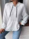 Full Size Drawstring Long Sleeve Hoodie - Trendsi - Flyclothing LLC