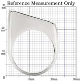 1W035 - Rhodium Brass Ring with Top Grade Crystal in Clear - Alamode - Flyclothing LLC