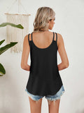 Florira Cutout Eyelet Tank - Trendsi - Flyclothing LLC