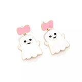 Halloween Ghost Dangle Earrings with Bow - Trendsi - Flyclothing LLC