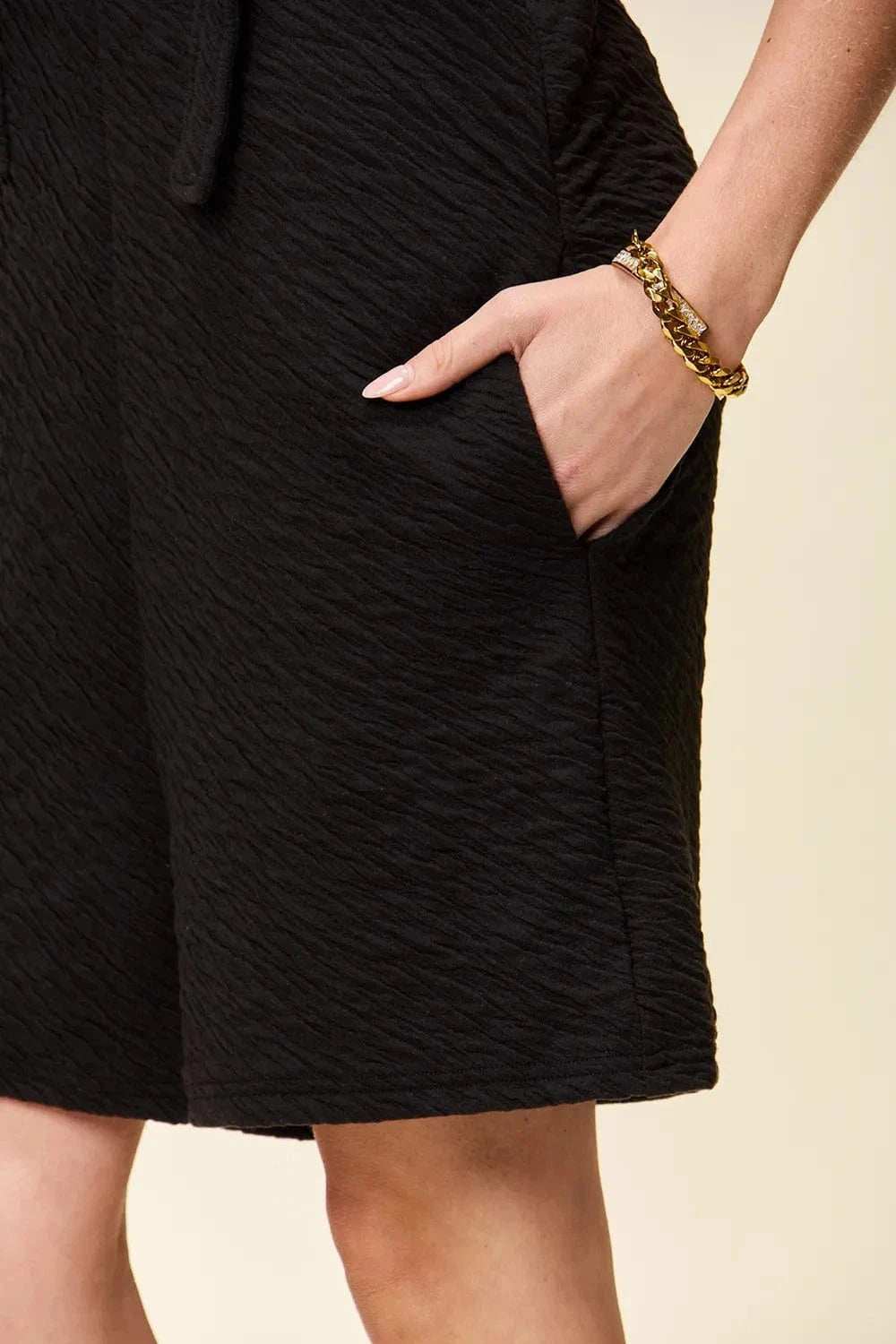 Double Take Full Size Texture Square Neck Romper - Trendsi - Flyclothing LLC