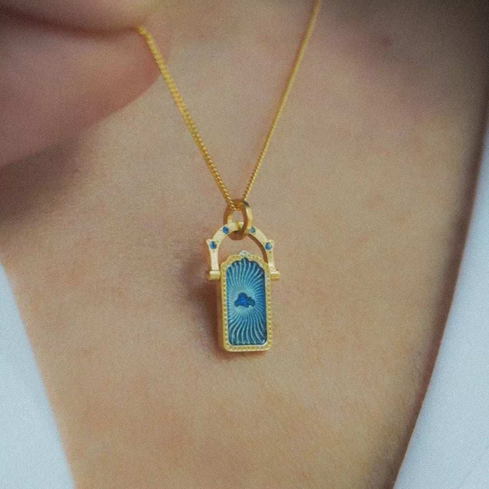 18K Gold-Plated Titanium Steel Pendant Necklace - Trendsi - Flyclothing LLC