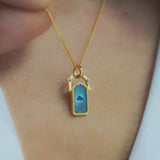 18K Gold-Plated Titanium Steel Pendant Necklace - Trendsi - Flyclothing LLC