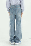 Distressed Wide Leg Jeans with Pockets - Trendsi - Flyclothing LLC