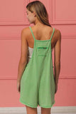 BiBi Vintage Washed V-Neck Overalls with Pockets - Trendsi - Flyclothing LLC