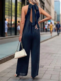 Tied Grecian Wide Leg Jumpsuit - Trendsi - Flyclothing LLC