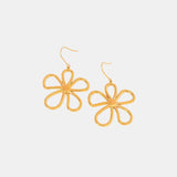 18K Gold-Plated Flower Earrings - Trendsi - Flyclothing LLC