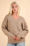 VERY J Seam Detail Drop Shoulder Hooded Sweater - Trendsi - Flyclothing LLC