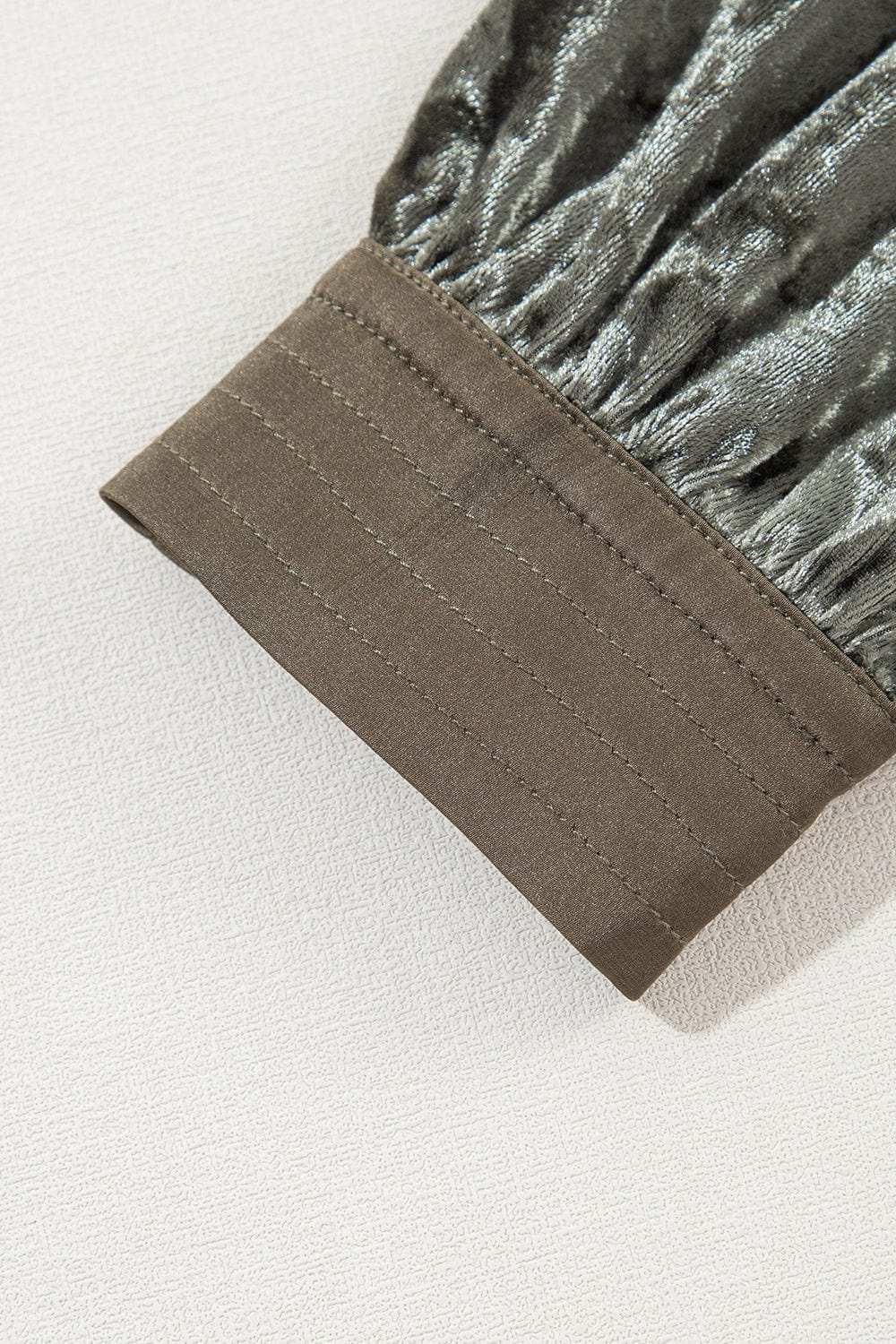 Notched Long Sleeve Mini Dress with Pockets - Trendsi - Flyclothing LLC