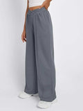 Elastic Waist Wide Leg Pants - Trendsi - Flyclothing LLC