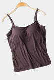 Scoop Neck Cami with Bra - Trendsi - Flyclothing LLC