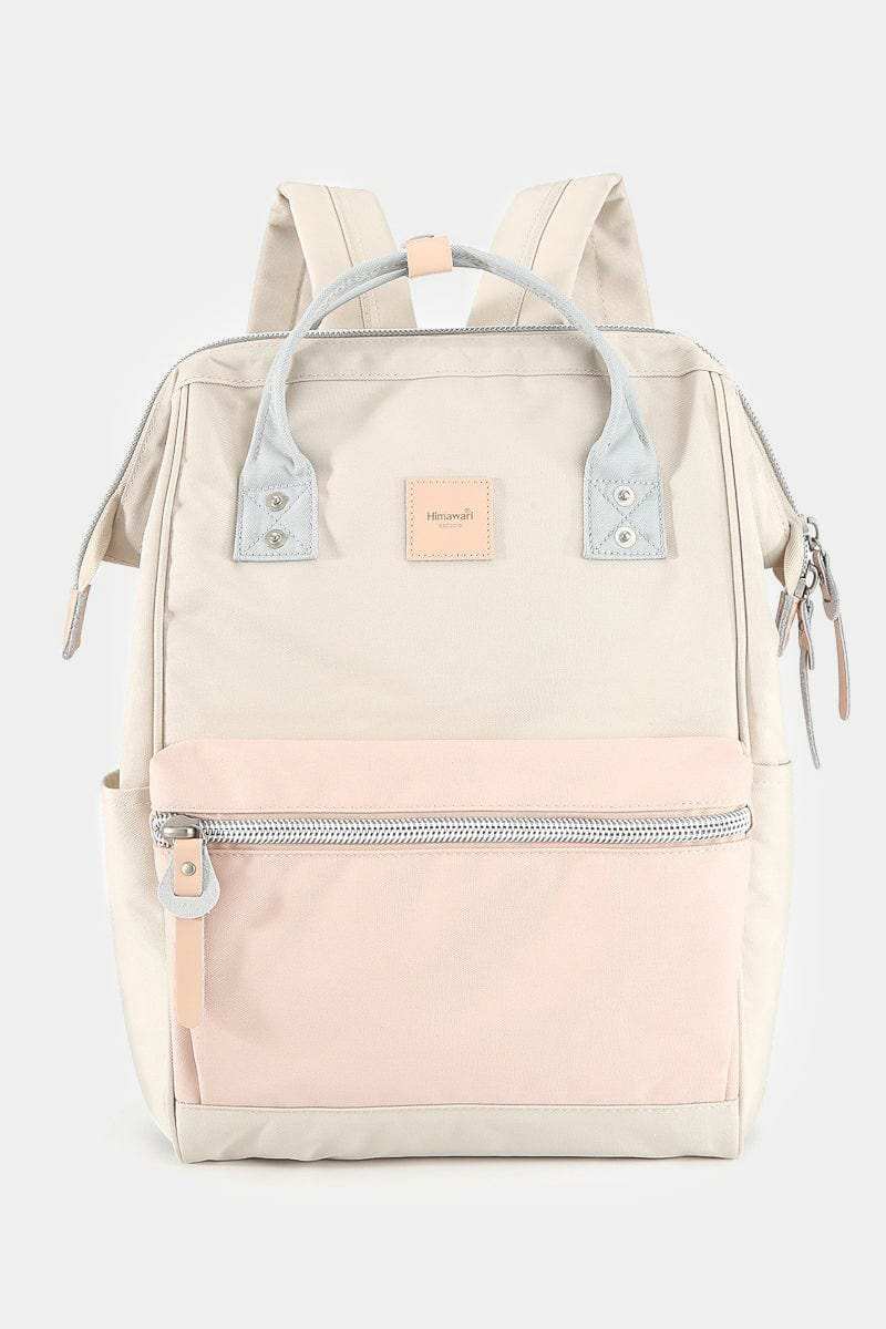 Himawari Water Resistant Canvas Backpack Bag with Side Pockets - Trendsi - Flyclothing LLC