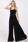 SAGE+FIG Smocked Flowy Wide Leg Jumpsuit - Trendsi - Flyclothing LLC