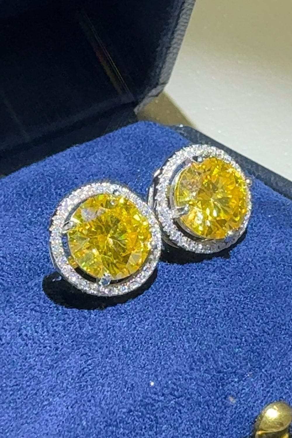 4 Carat Moissanite 925 Sterling Silver Earrings - Trendsi - Flyclothing LLC