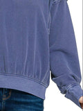 Zenana Soft Fleece Pigment Dye Round Neck Pullover - Trendsi - Flyclothing LLC