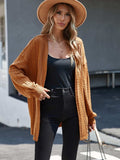 Open Front Long Sleeve Cardigan - Trendsi - Flyclothing LLC
