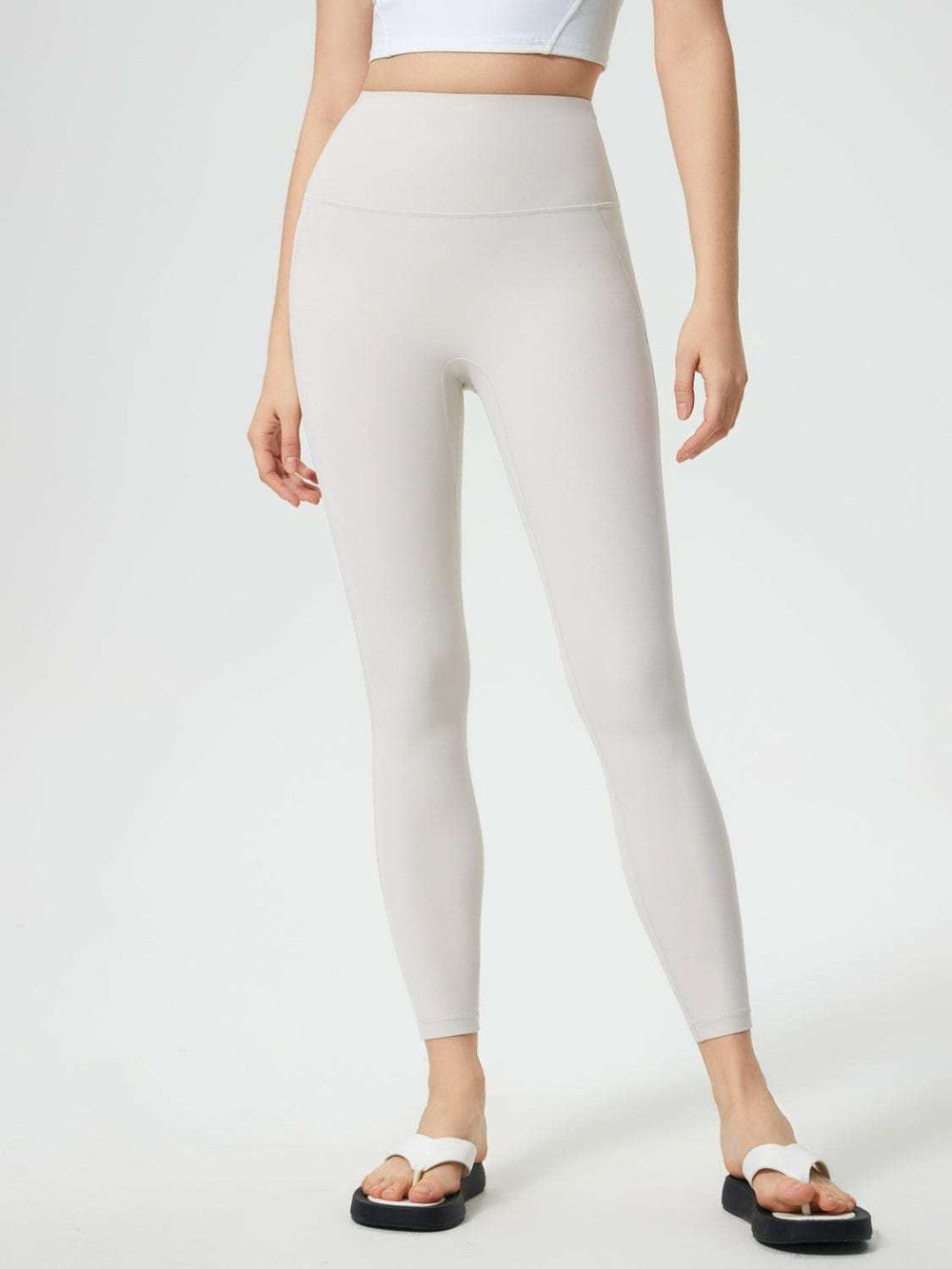 Millennia Wide Waistband Active Leggings - Trendsi - Flyclothing LLC